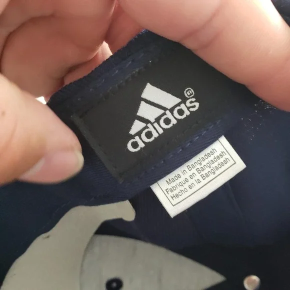 New Jersey Nets Hat Cap Strap Back One Size‎ Navy NBA Basketball Adidas Mens - Picture 7 of 8